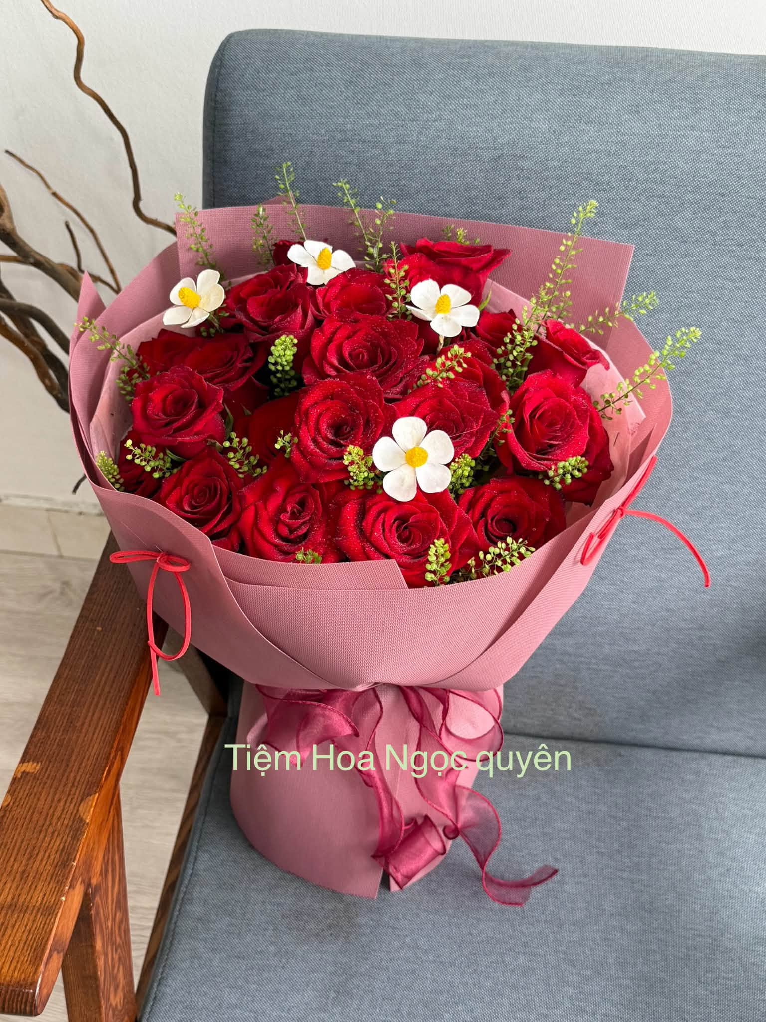 HB063 Hoa hồng đỏ